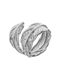 Серебряное кольцо "Перо" 